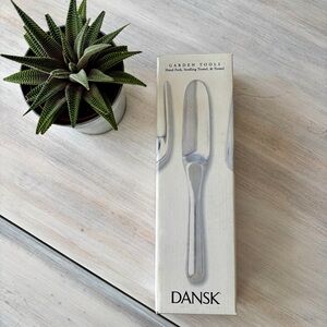 NWT Dansk Silver Garden Tools Set: Hand Fork, Seedling Trowel and Trowel